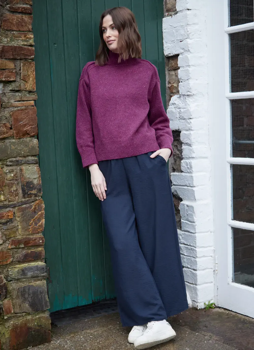 Mia Wool Cashmere Turtleneck Sweater