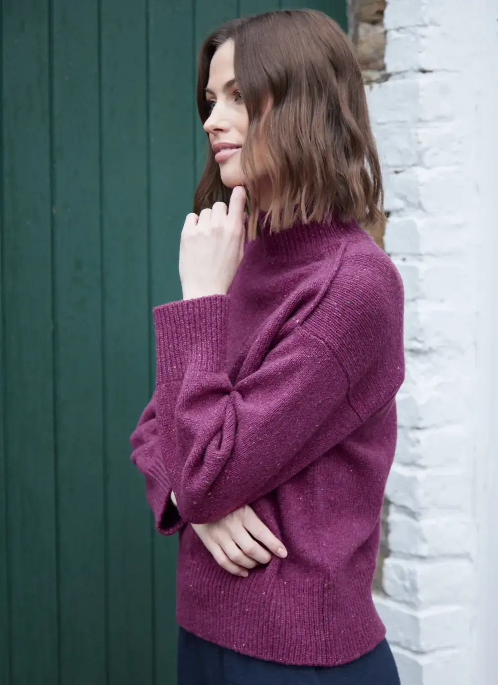 Mia Wool Cashmere Turtleneck Sweater