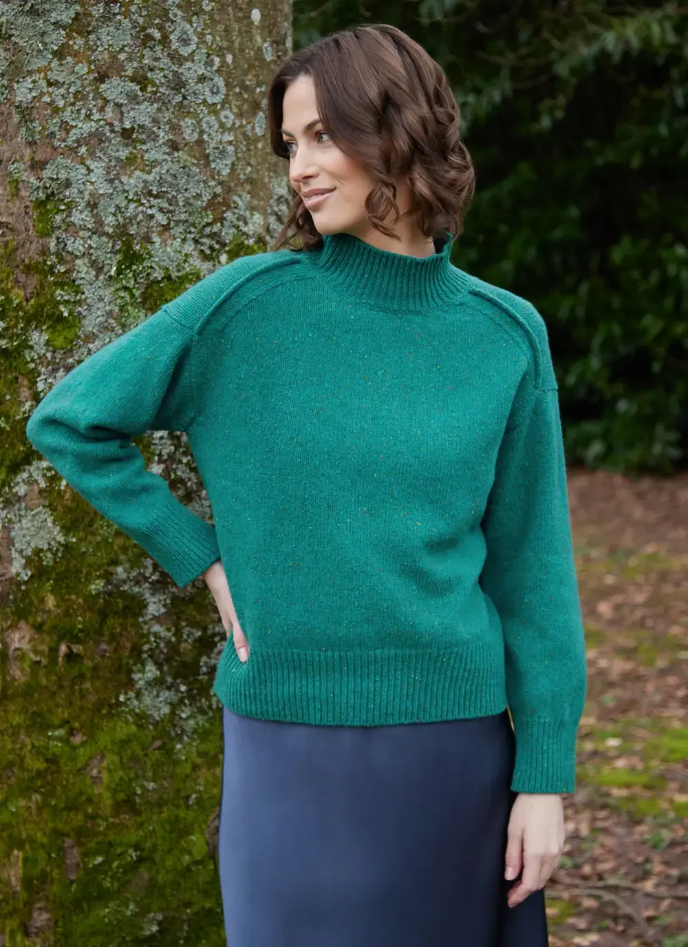 Mia Wool Cashmere Turtleneck Sweater