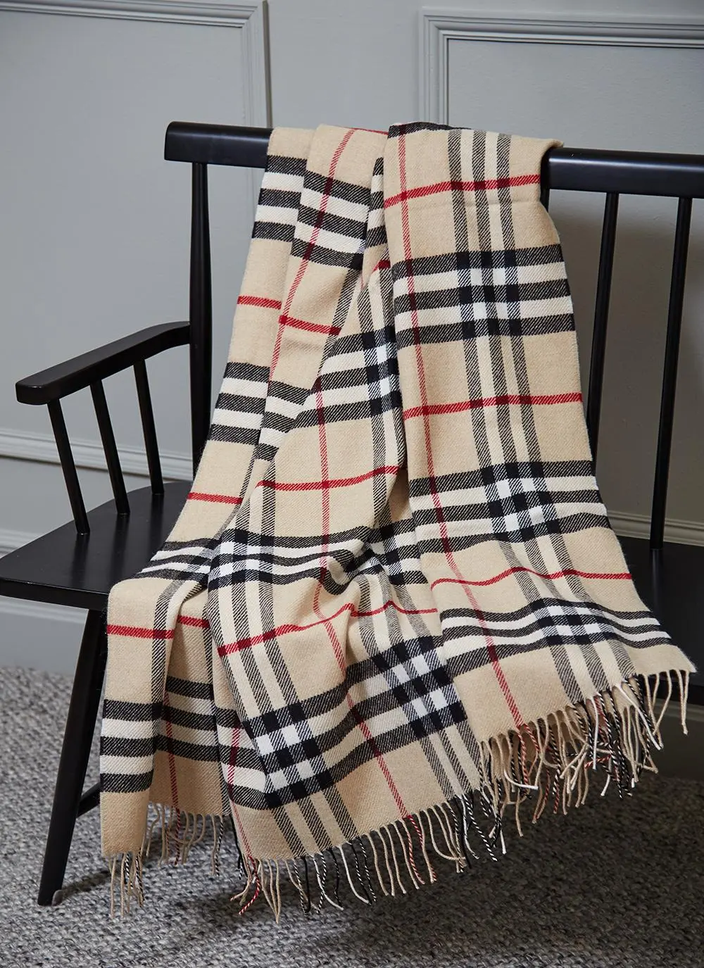 Modern Camel Thompson Lambswool Throw