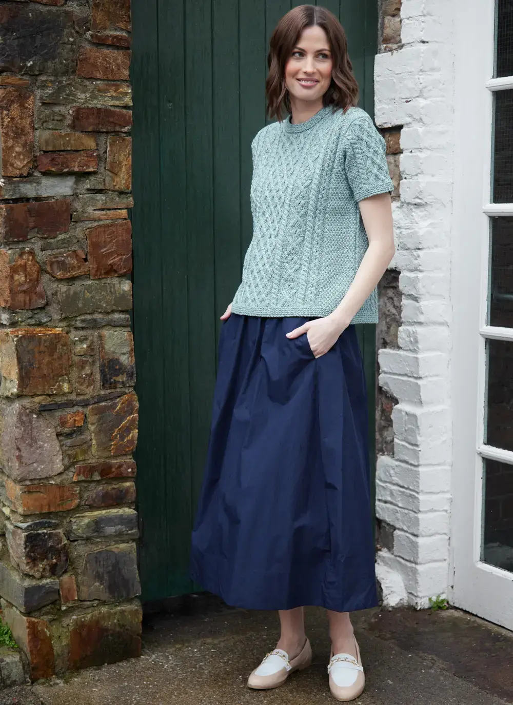 Molly T-Shirt Aran Sweater