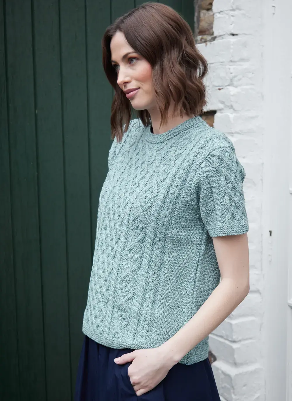 Molly T-Shirt Aran Sweater