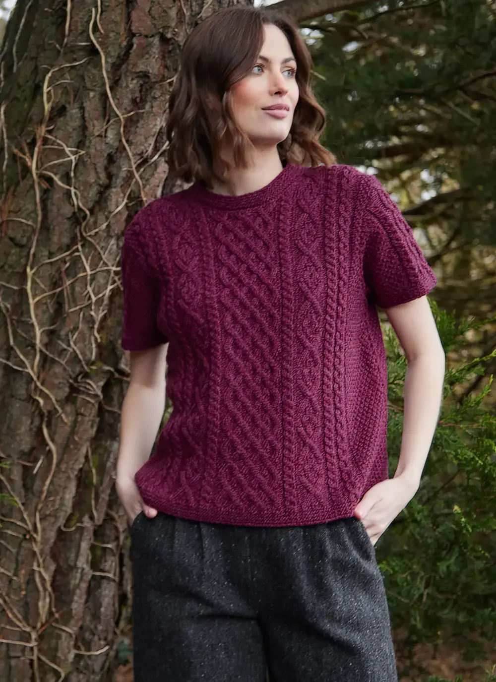 Molly T-Shirt Aran Sweater