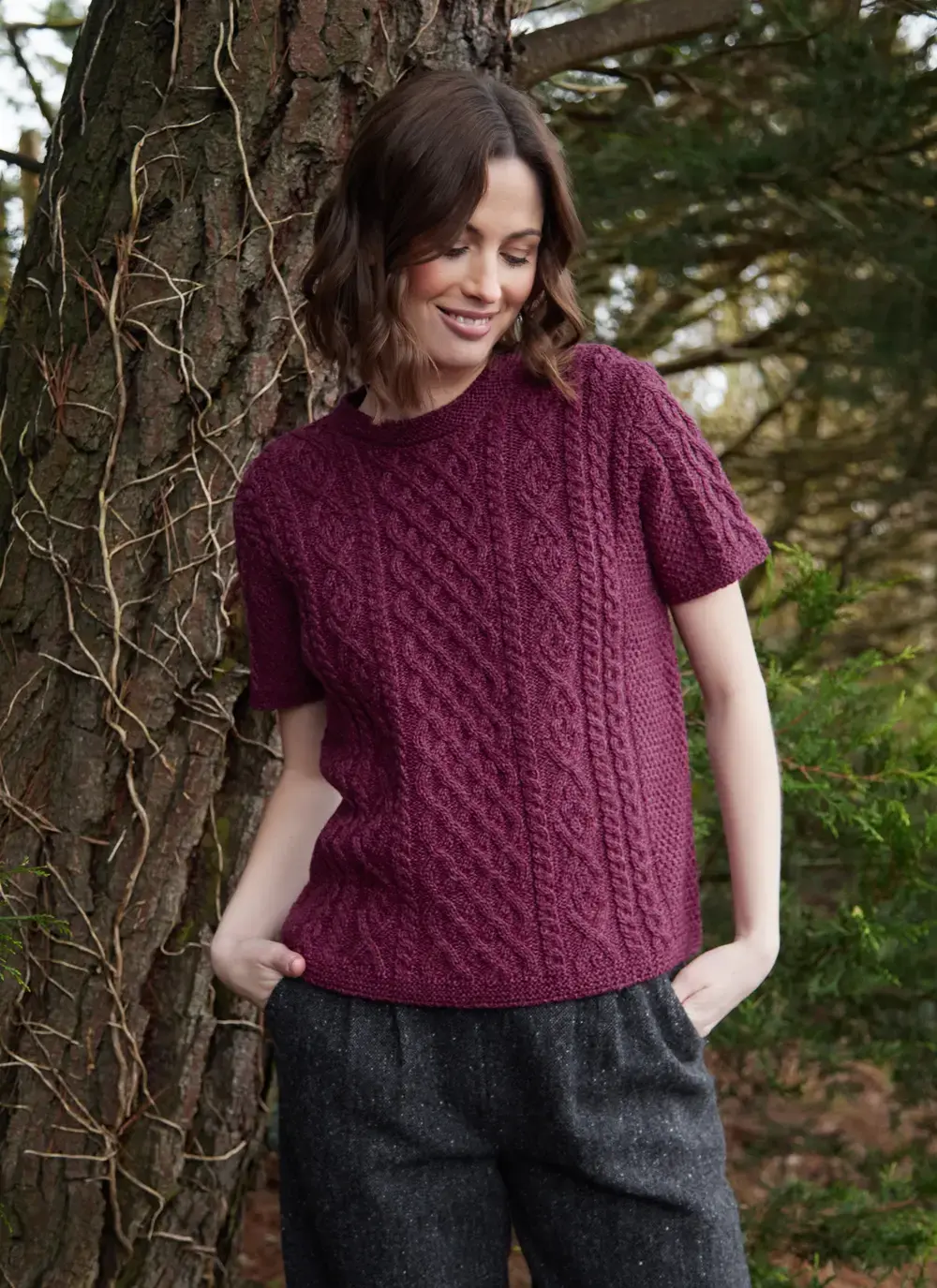 Molly T-Shirt Aran Sweater