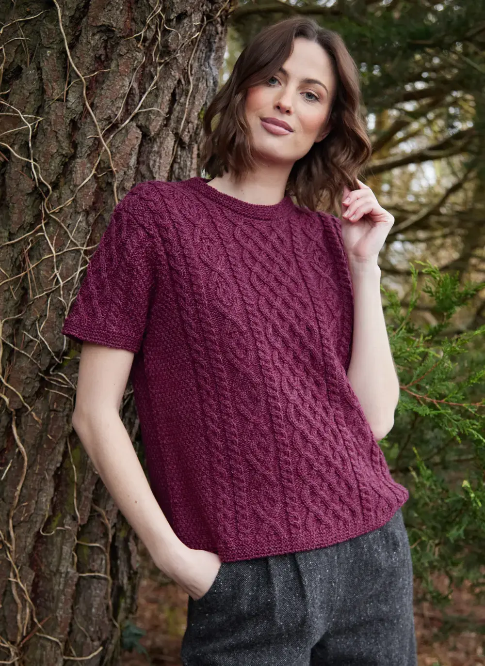 Molly T-Shirt Aran Sweater