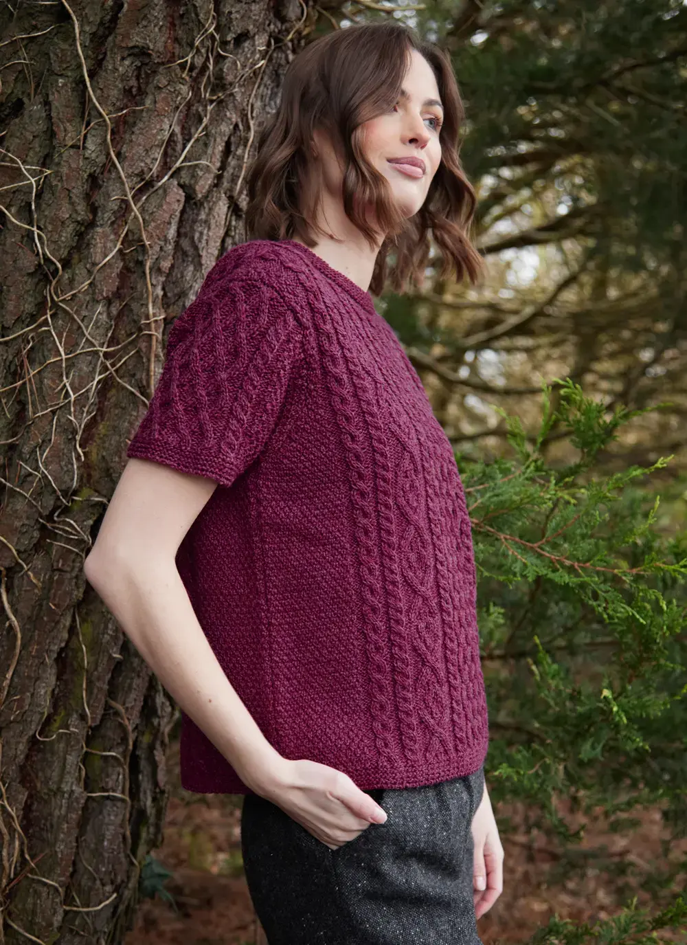 Molly T-Shirt Aran Sweater
