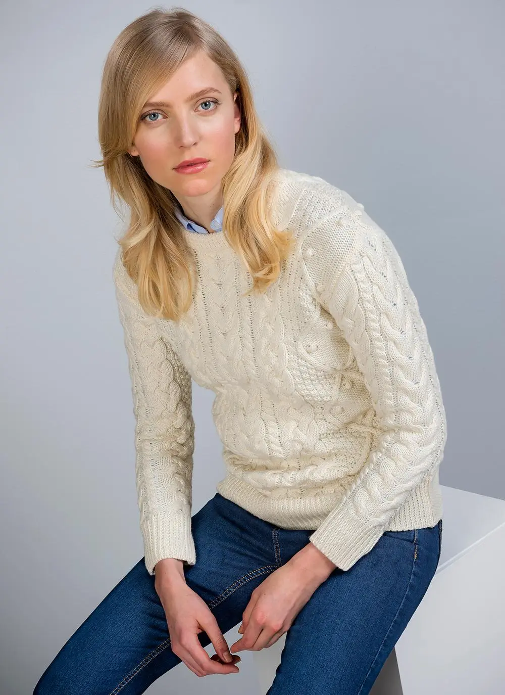 Muireann Aran Crew Neck