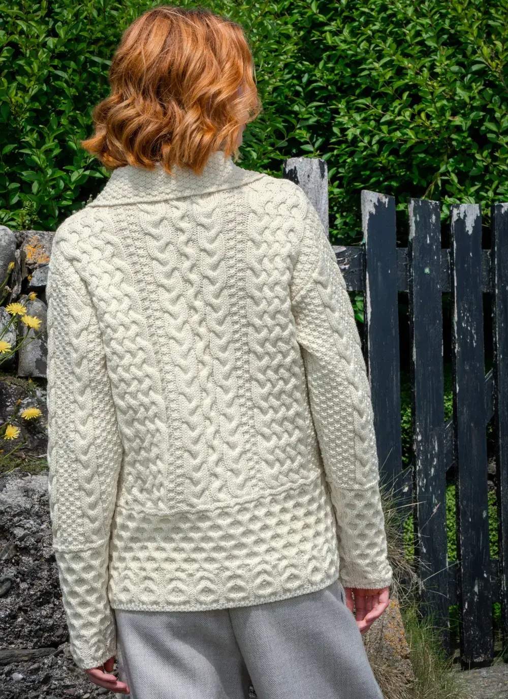 Grace Full Zip Aran Cardigan 