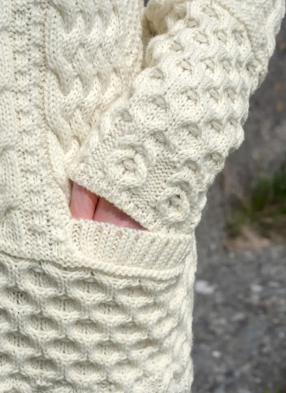 Grace Full Zip Aran Cardigan 