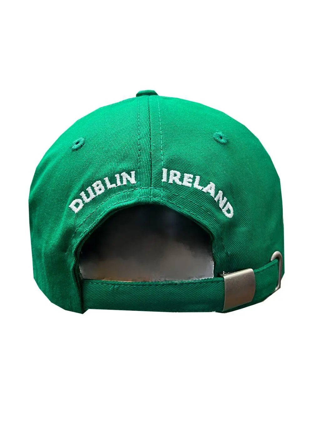 Notre Dame emerald baseball cap with navy peak 
