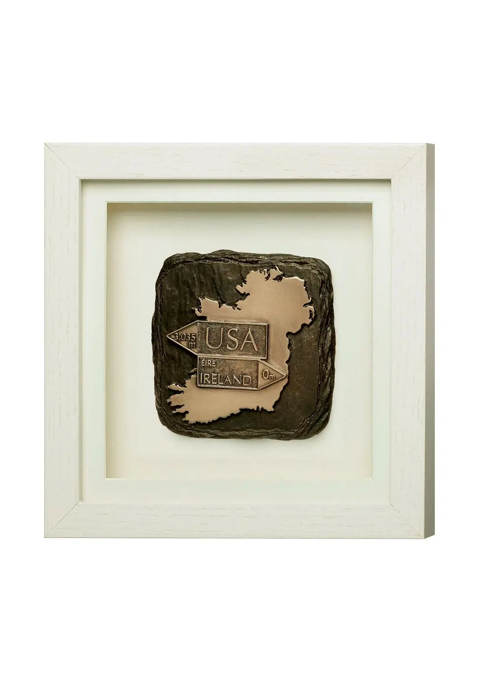 Road Signs Framed Bronze Ornament