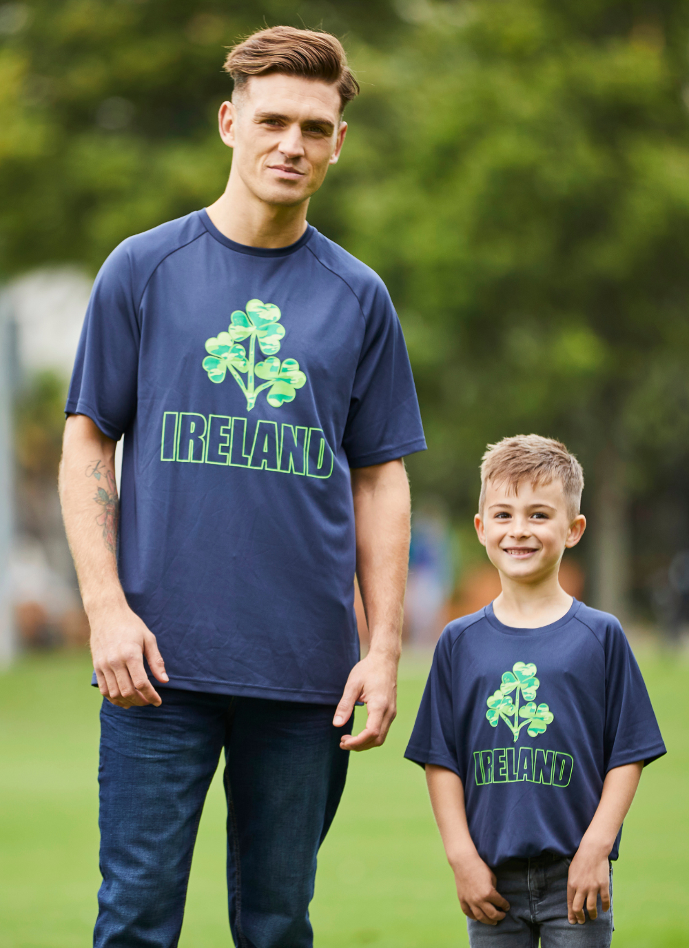 Kids Lansdowne Triple Shamrock Ireland Performance T-Shirt 