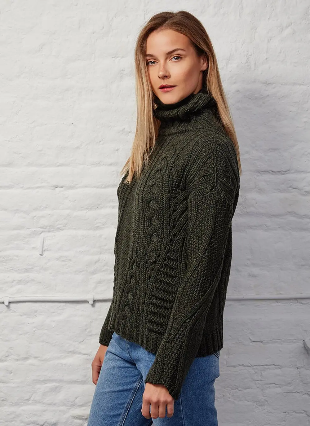 Niamh Aran Polo Neck Sweater