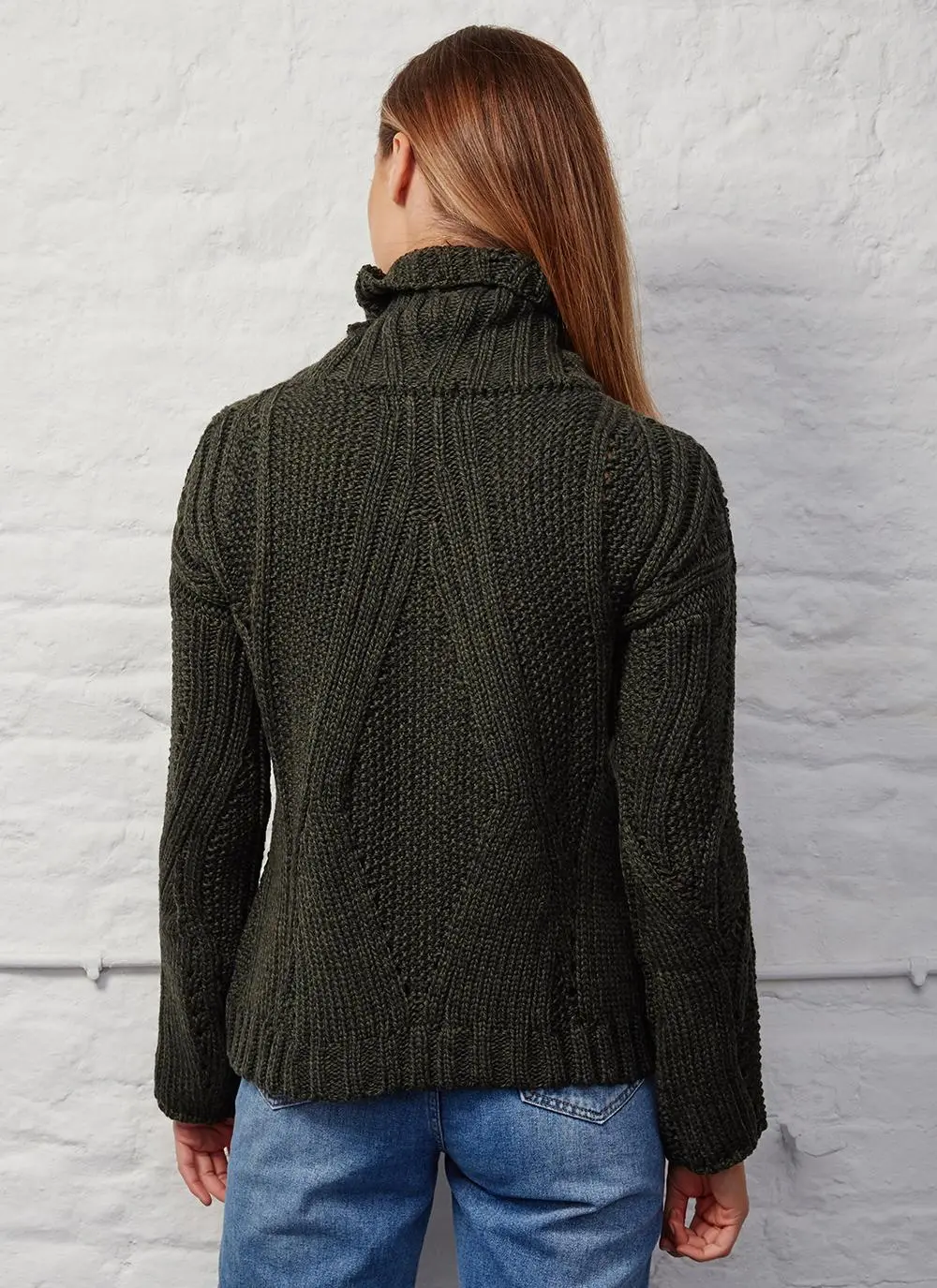 Niamh Aran Polo Neck Sweater