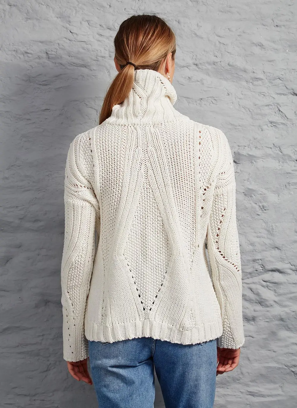 Niamh Aran Polo Neck Sweater