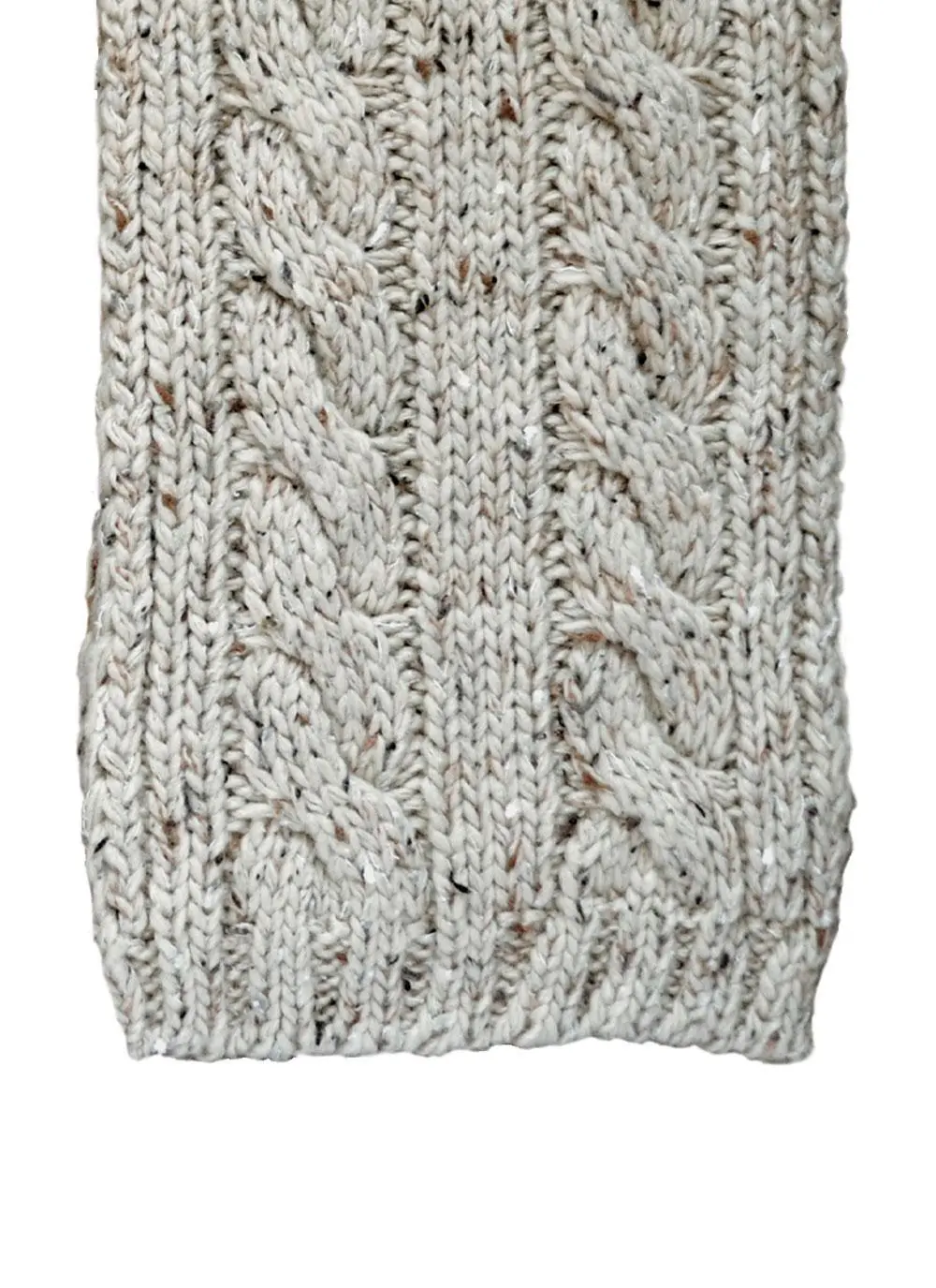 Wool Scarf Oatmeal Speckle