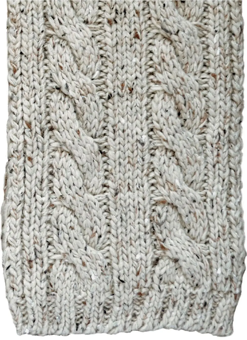 Wool Scarf Oatmeal Speckle