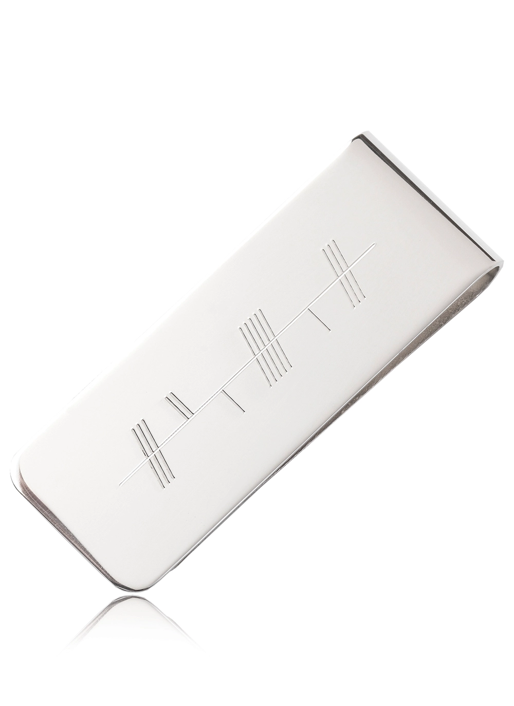 Sterling Silver Ogham Money Clip