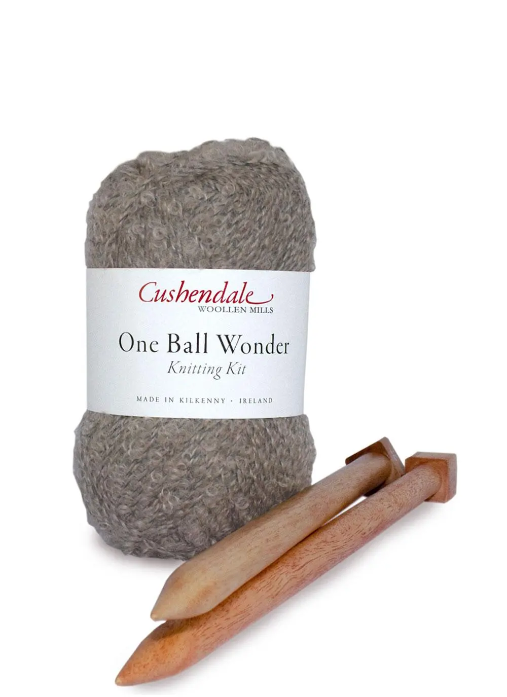 One Ball Wonder Scarf Knitting Kit in Mink