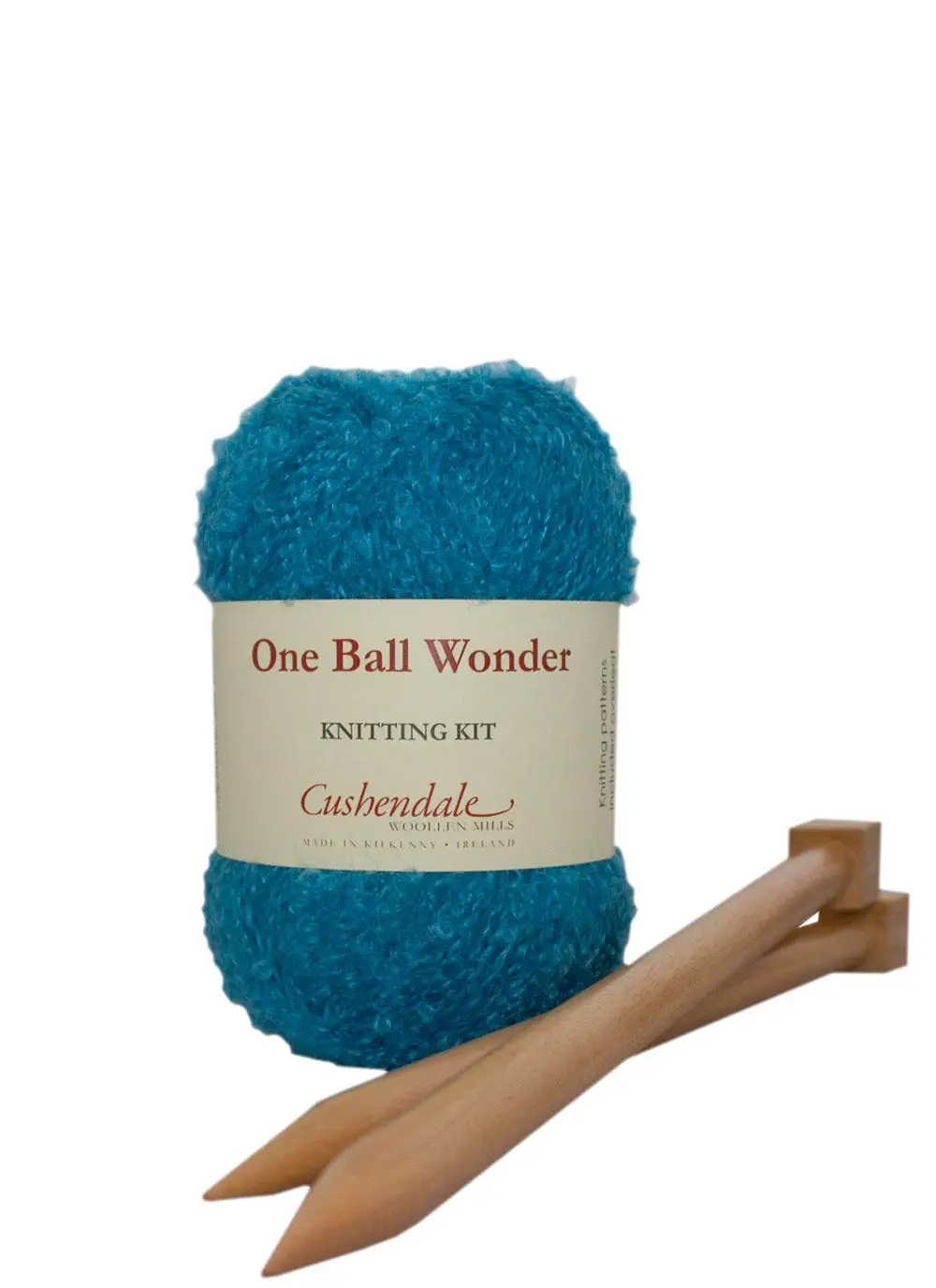 One Ball Wonder Scarf Knitting Kit in Turquoise