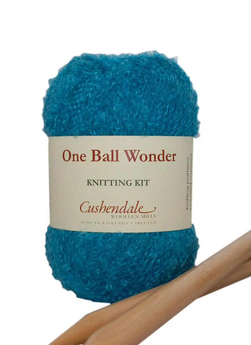 One Ball Wonder Scarf Knitting Kit in Turquoise