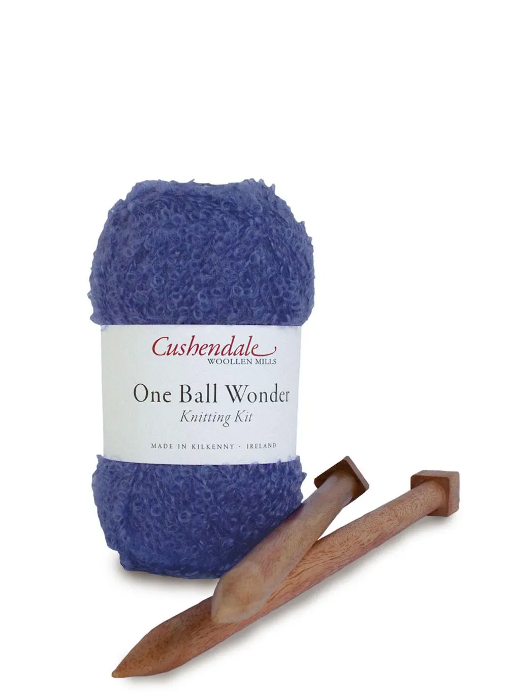 One Ball Wonder Scarf Knitting Kit in Violet