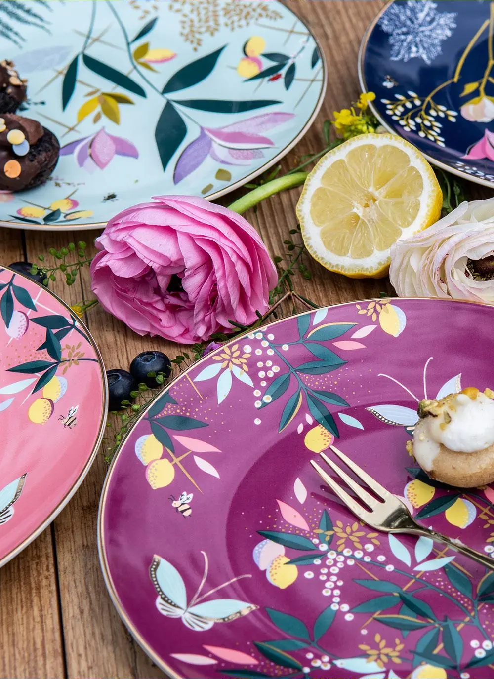 Sara Miller Orchard Cake Plates 