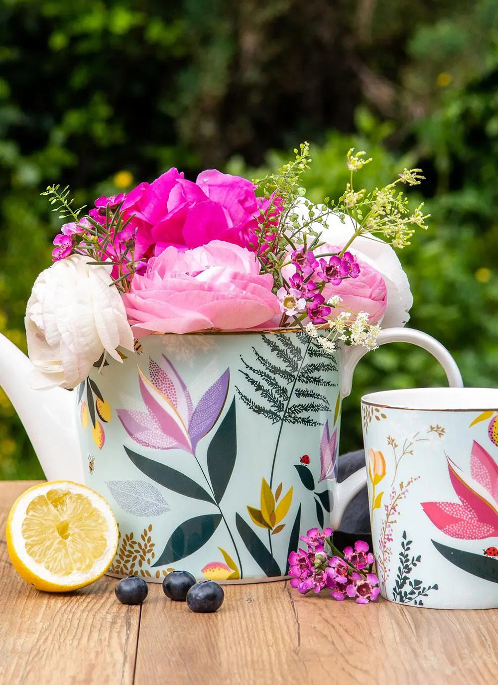 Sara Miller Orchard China Teapot 