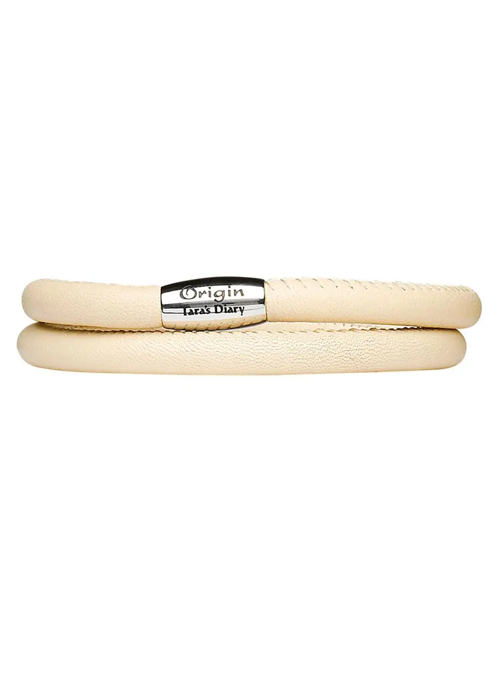 Origin Cream Double 16.5 Inch Leather Bracelet