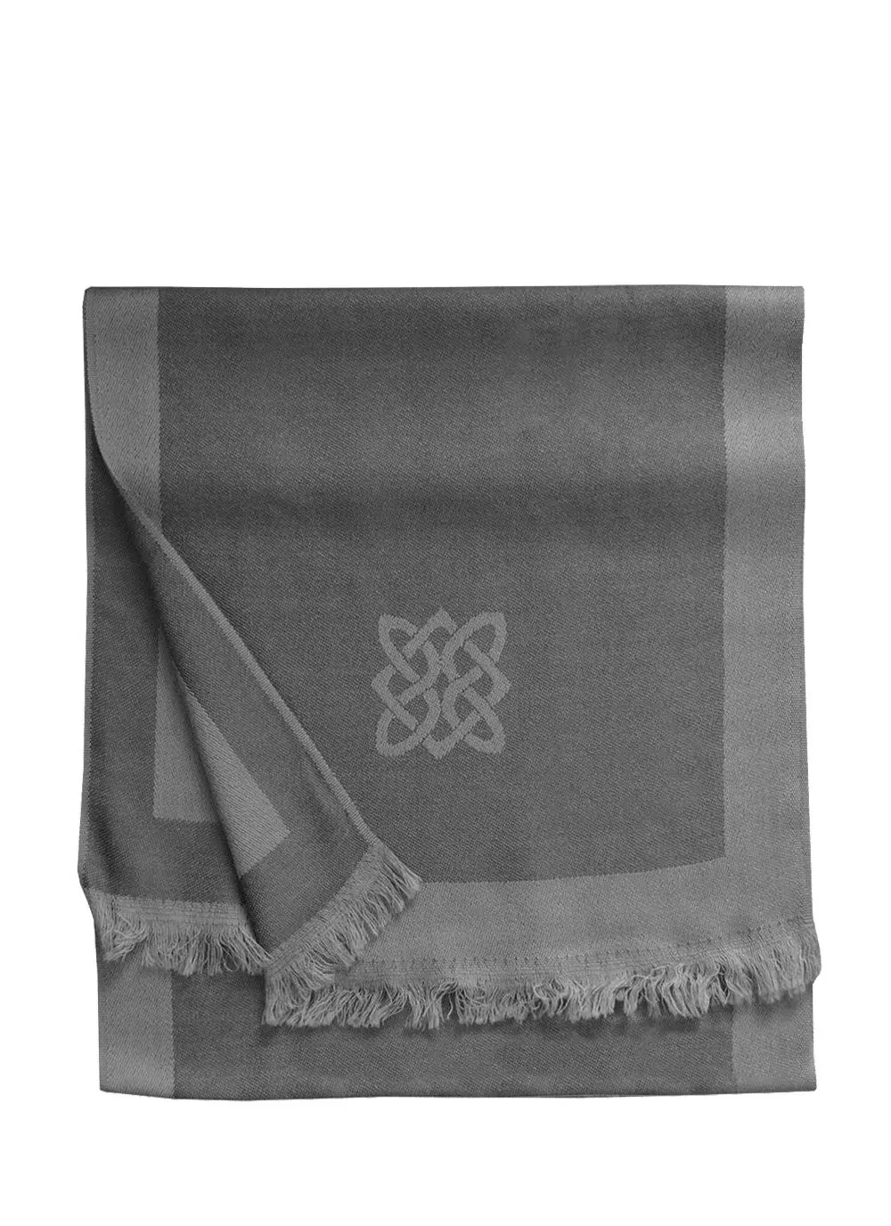 100% Pure New Wool Celtic Gray Scarf