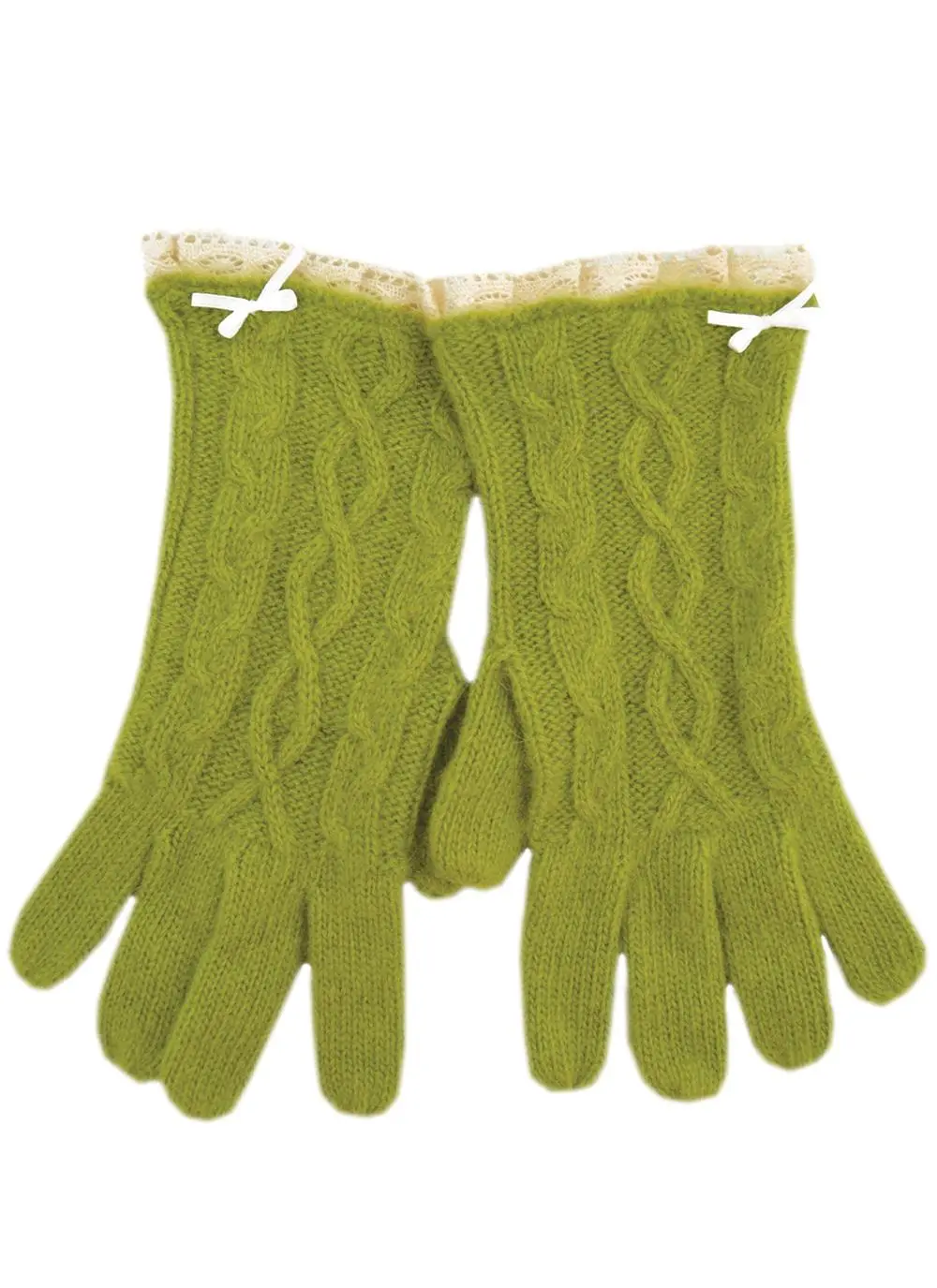 Classic Cable Apple Knit Gloves