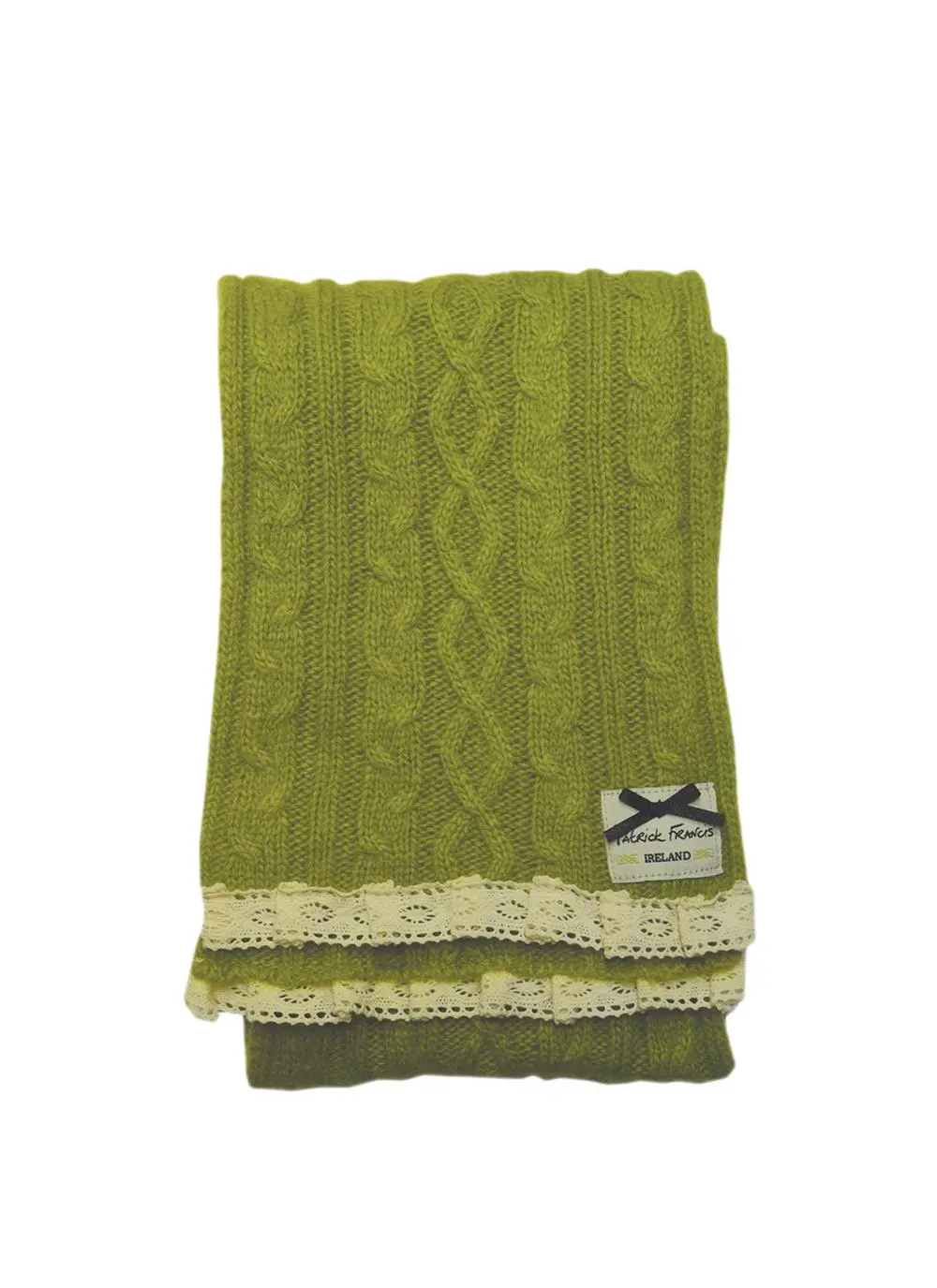 Classic Cable Apple Knit Scarf
