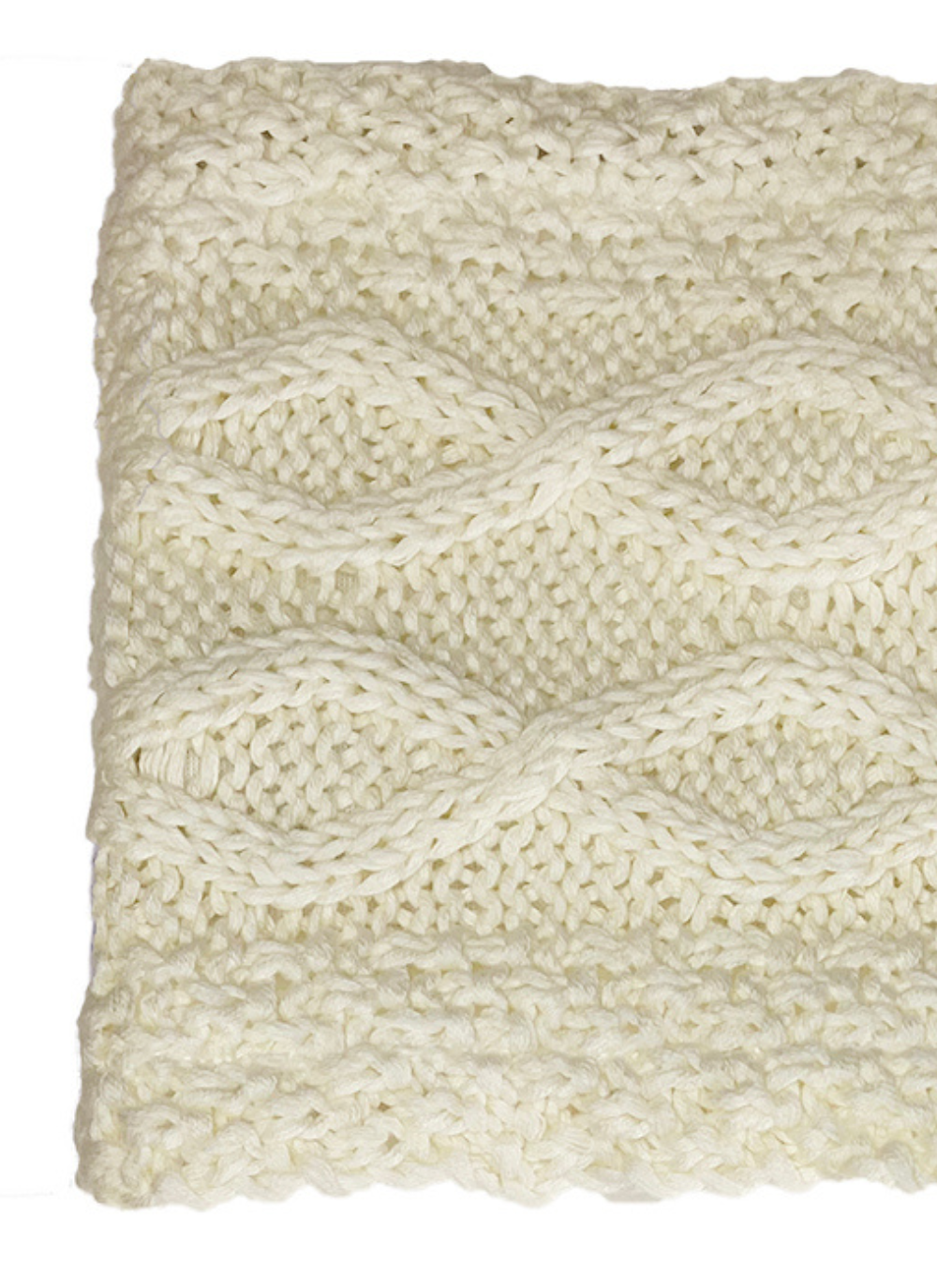 Kids Cream Snood with Shamrock 