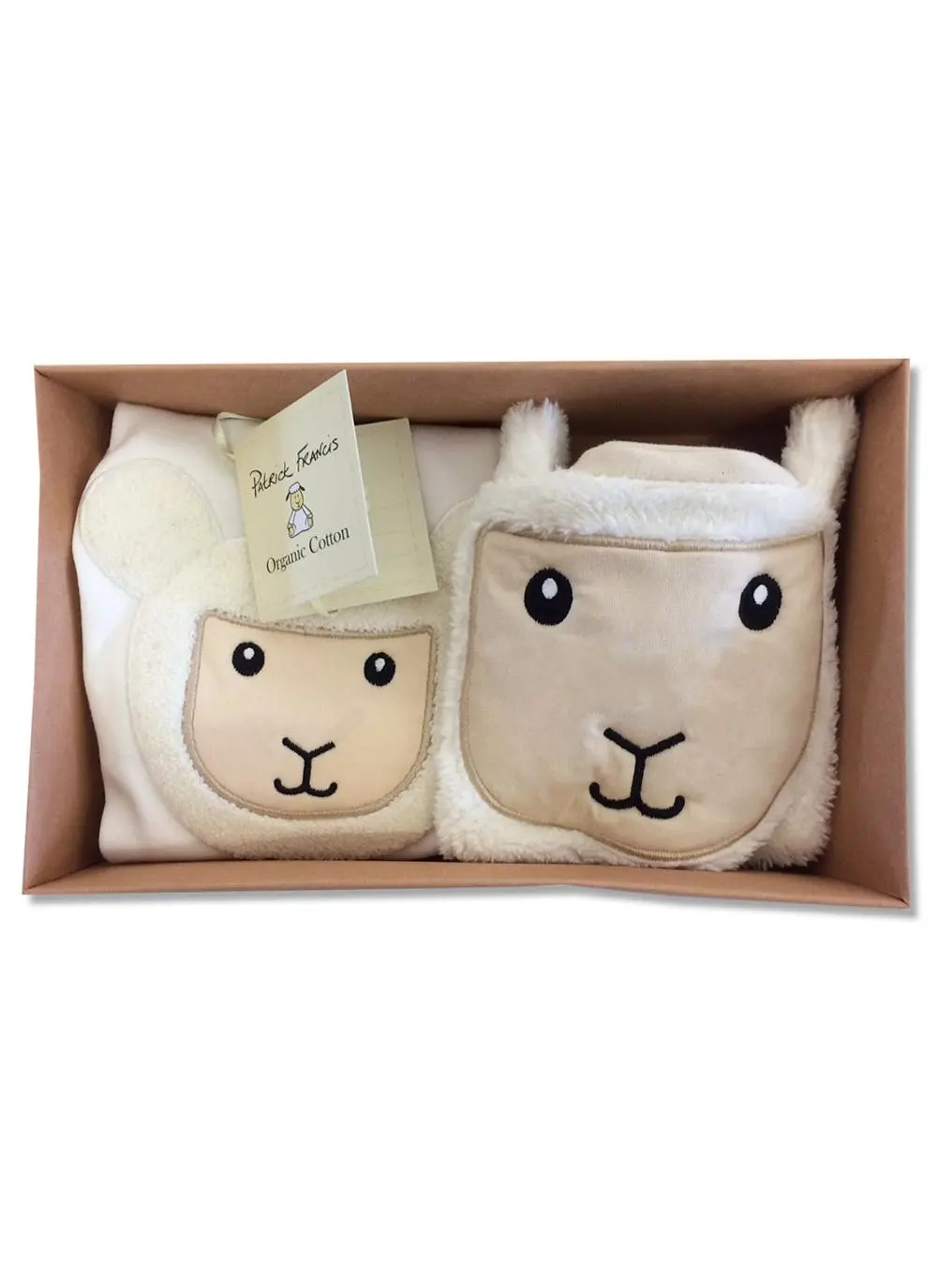 Sheep Bib & Vest Set Cream