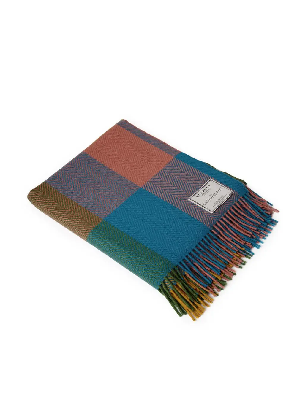 Donegal Sunset Wool Cashmere Throw