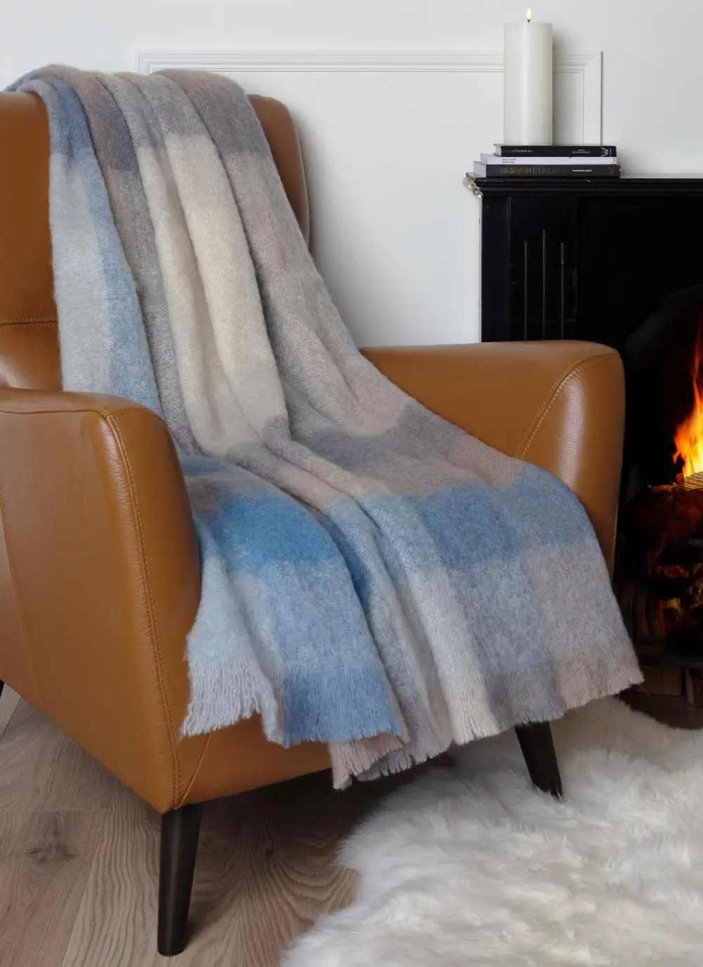 Barleycove Mohair Wool Throw 