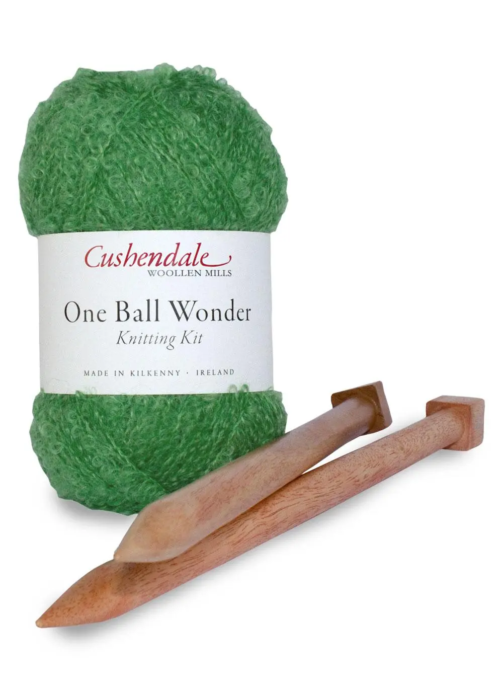 One Ball Wonder Scarf Knitting Kit in Greengage