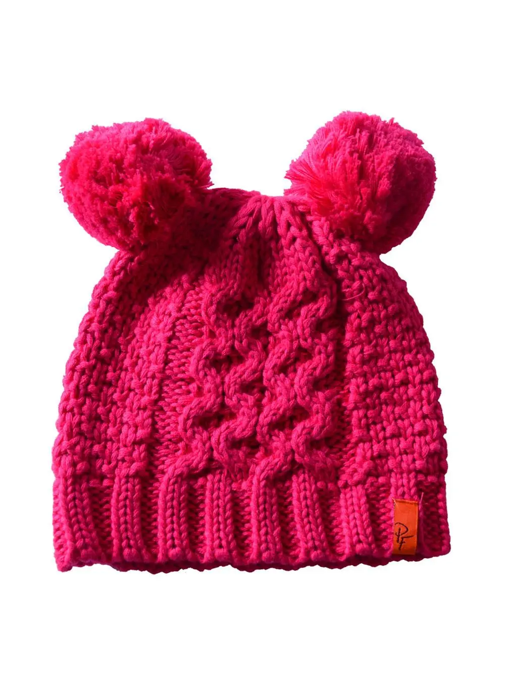 Kids Pink Knitted Bobble Hat