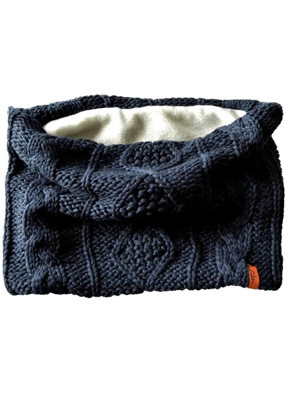 Kids Chunky Aran Knit Navy Snood