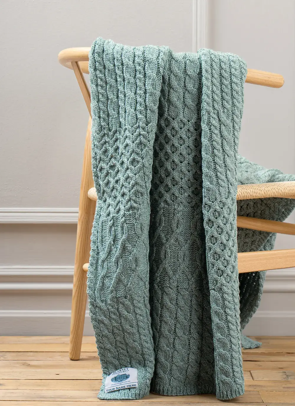 Personalized Patchwork Aran Throw 