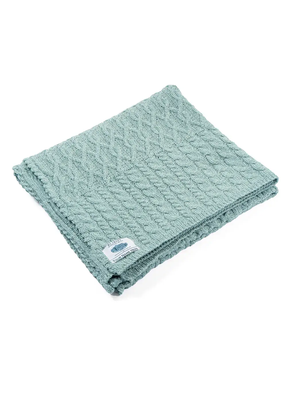 Personalized Patchwork Aran Throw 