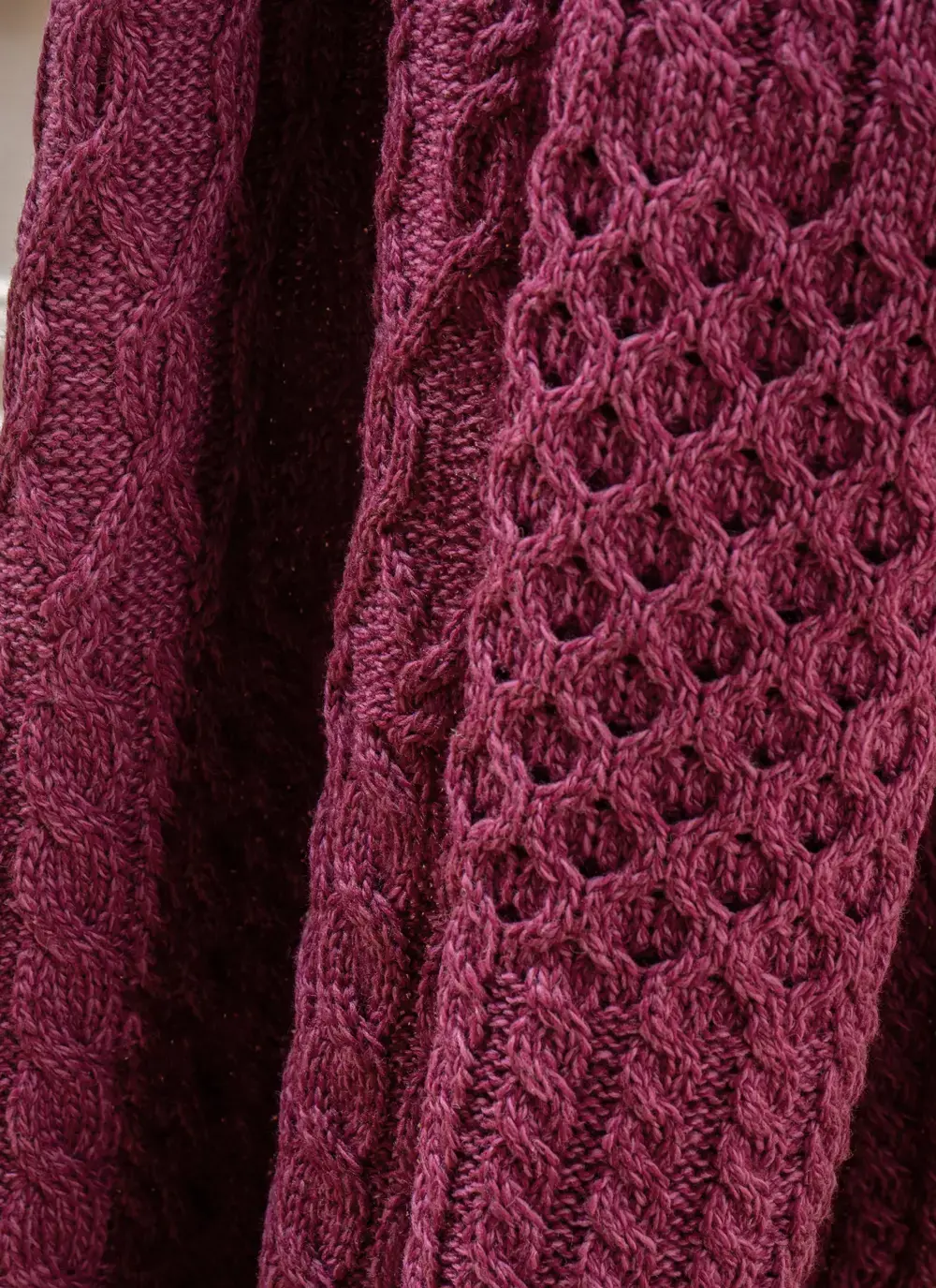 Personalized Patchwork Aran Throw 
