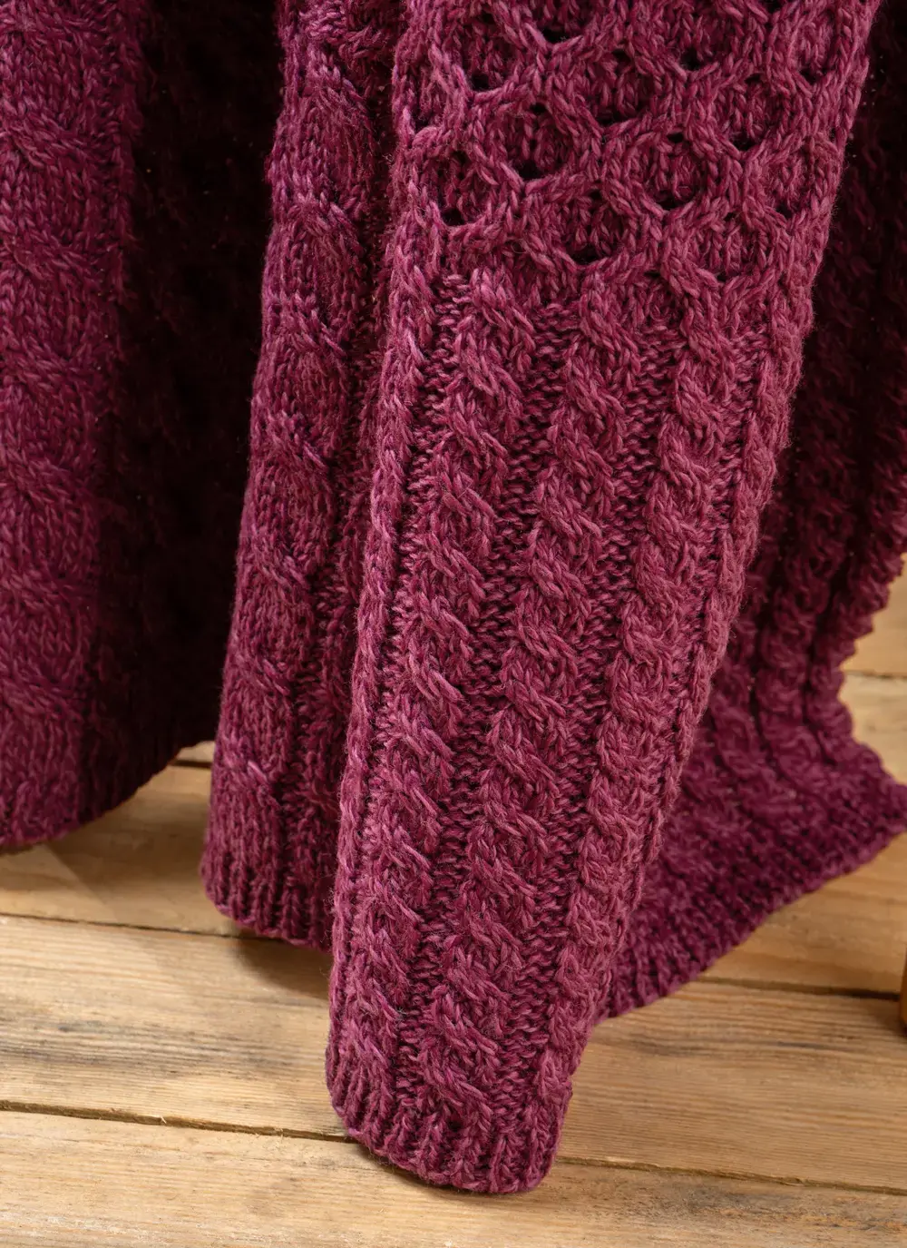 Personalized Patchwork Aran Throw 
