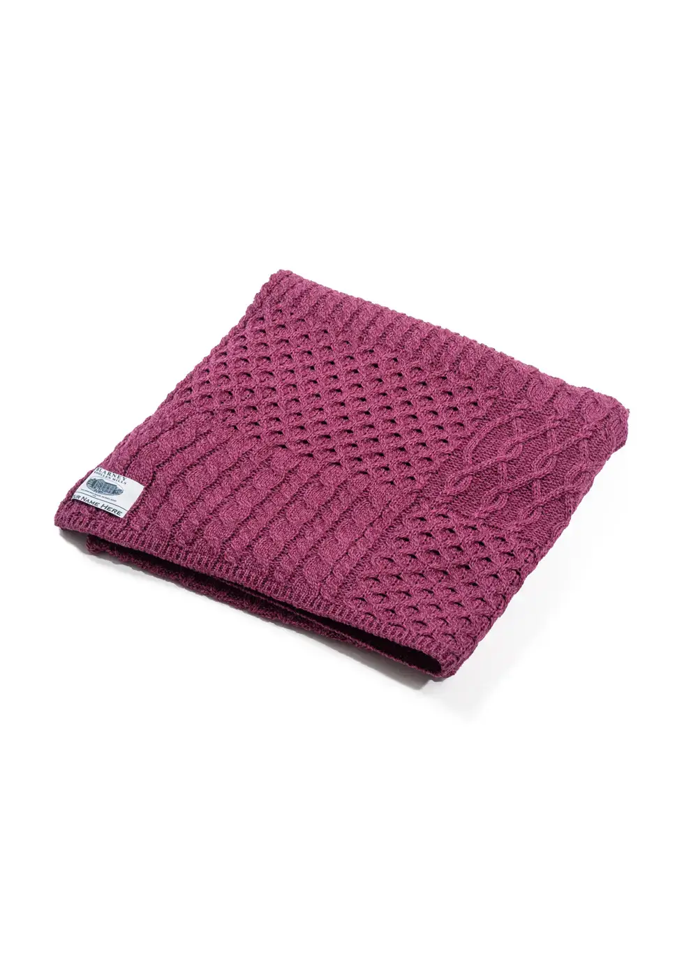 Personalized Patchwork Aran Throw 