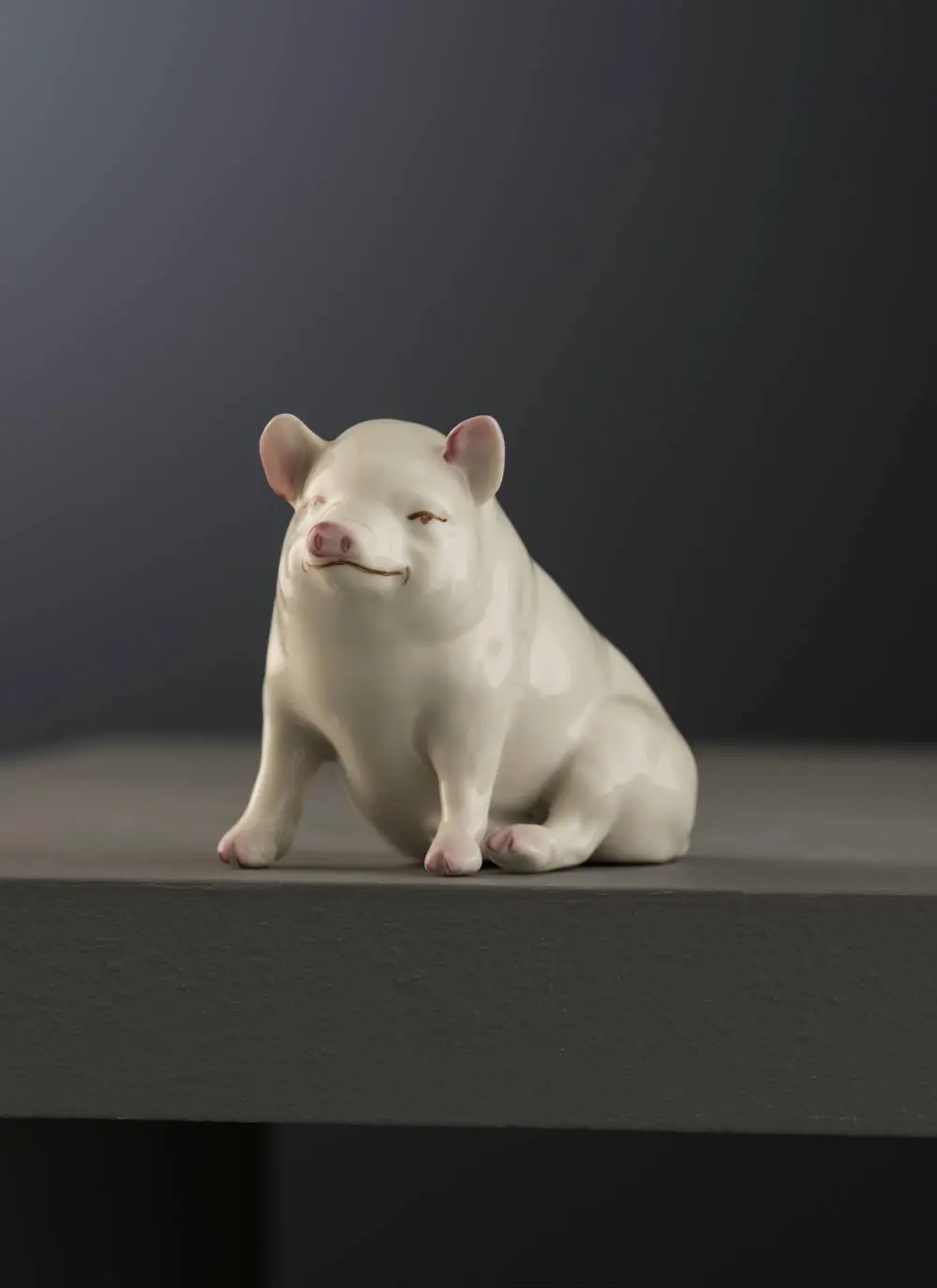 Belleek Masterpiece Pig Ornament 