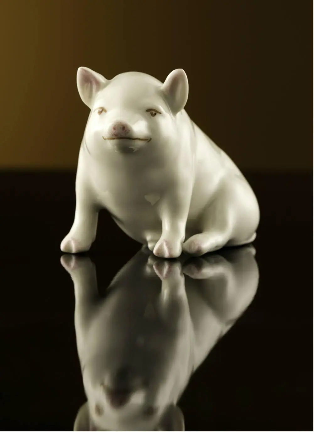 Belleek Classic Pig Figurine