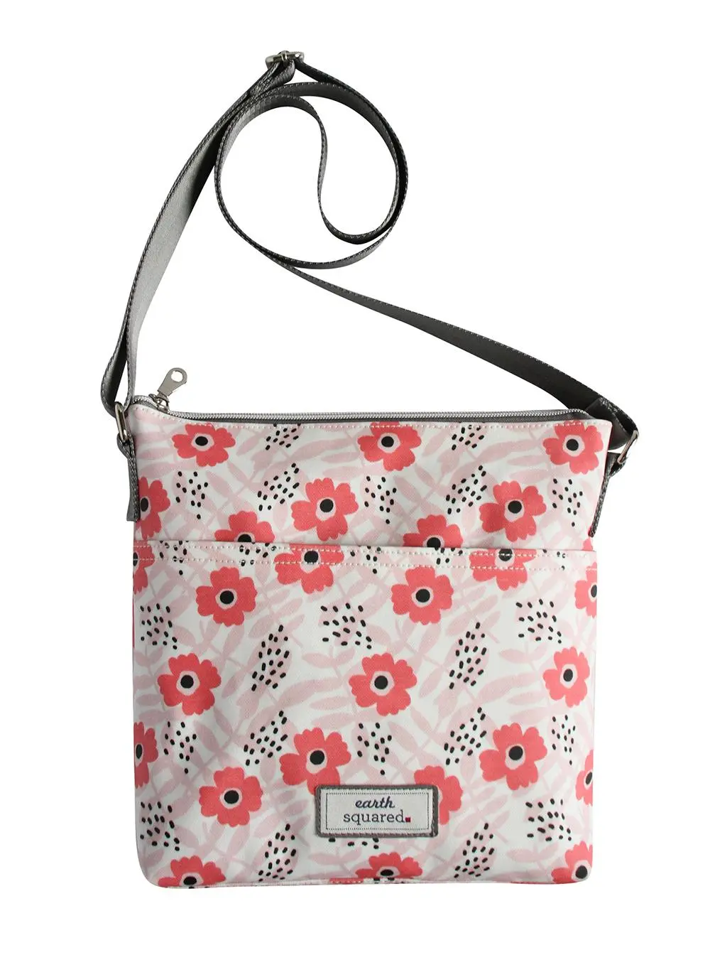 Poppy Pink Oil Cloth Messenger Bag