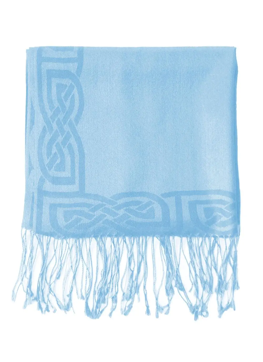 Wool Silk Pashmina Scarf Powder Blue