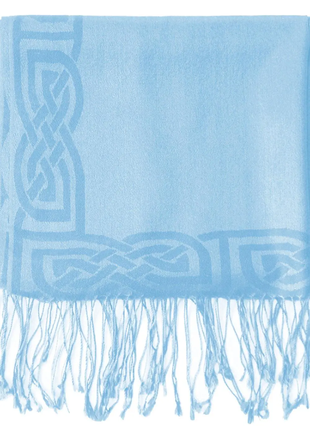 Wool Silk Pashmina Scarf Powder Blue