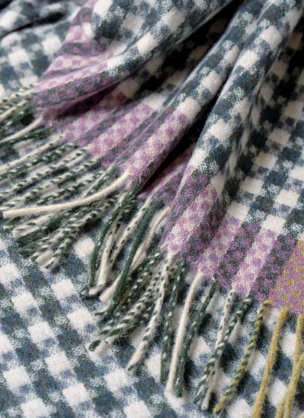 Houndstooth Lambswool Throw